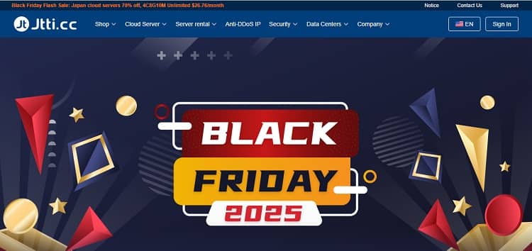 Jtti黑五:香港100M大帶寬服務器限時終身51% off 季度付款低至$188/月 - 搬瓦工中文網